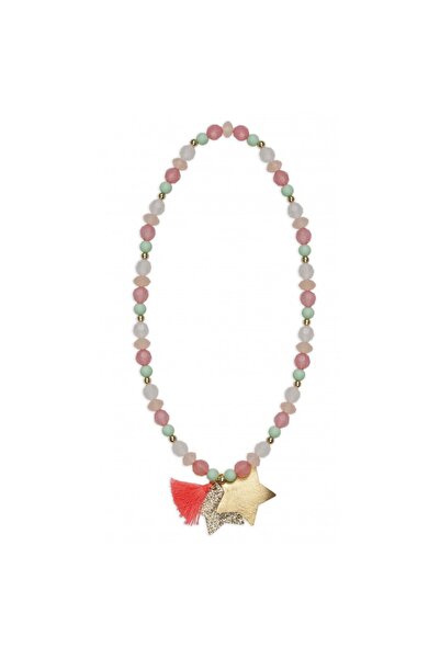 Great Pretenders Children's necklace Sassy Tassy 86110 pink with pastel beads