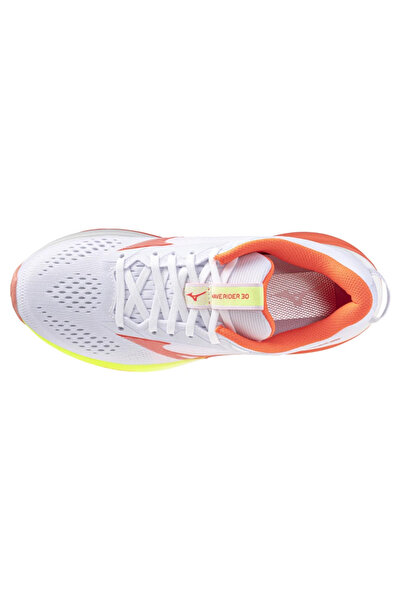 MIZUNO Wave Rider 30 Kadın Koşu Ayakkabısı Beyaz / Turuncu
