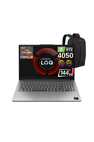 LENOVO LOQ Ryzen 7 7735HS 32GB 512GB SSD RTX4050 15.6" 144Hz FHD W11 Laptop -...