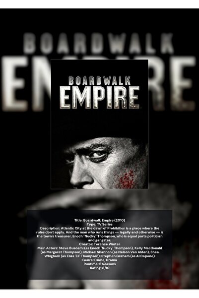 OEM Αφίσα Ινφογραφίας Boardwalk Empire, Διακόσμηση Τοίχου για Τηλεοπτική Σειρ...