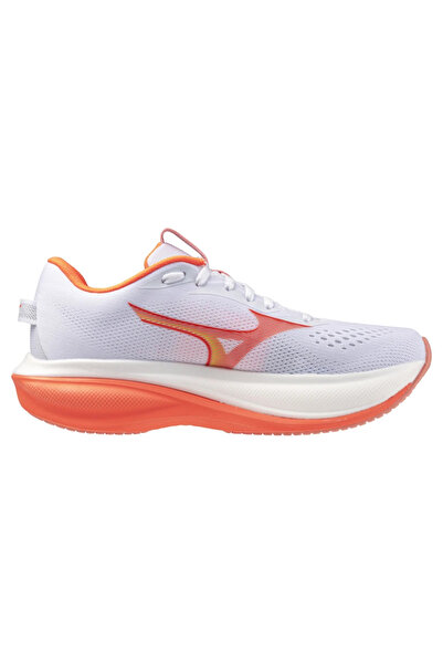 MIZUNO Wave Rider 30 Kadın Koşu Ayakkabısı Beyaz / Turuncu