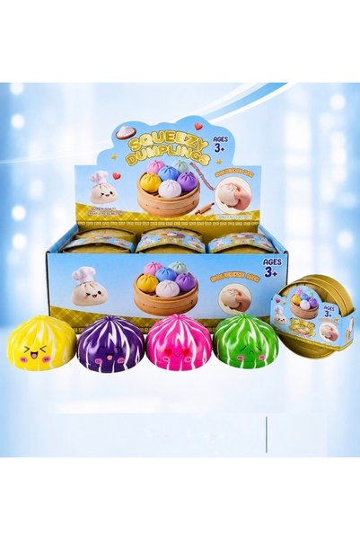 Generic Brand Squeezy Dumplings Stress Relief Foam Fidget Toys Set Colorful