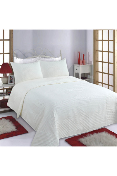 Silk Fashion Σετ κουβερτονιέρας (220εκ x 240εκ + 2 x 50εκ x 70εκ) LINES ιβουάρ