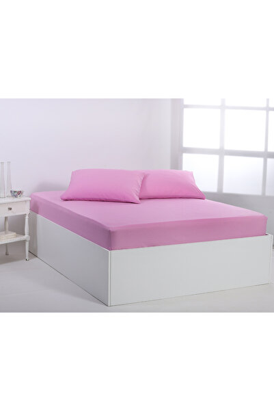 Silk Fashion Βαμβακερά σεντόνια (105εκ x 200εκ + 35εκ) παστέλ λεβάντα -