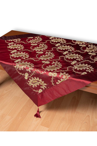 Silk Fashion Σατέν τετράγωνο 1028 (85cm x 85cm) μπορντό -