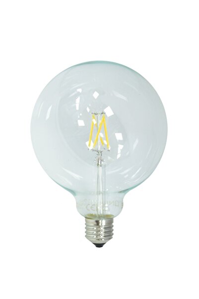 OEM Λάμπα LED E27 τύπου Filament G125 4W 400Lm Θερμό Λευκό