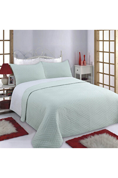 Silk Fashion Σετ παπλώματος (220εκ x 240εκ + 2 x 50εκ x 70εκ) DIAMOND μέντα/γκρι