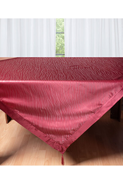 Silk Fashion Σατέν τραπεζομάντηλο 2009 (130cm x 130cm) μπορντό -