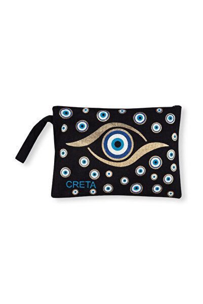 Silk Fashion Πορτοφόλι από καμβά (30cm x 20cm) χρυσό 7 CRETA -