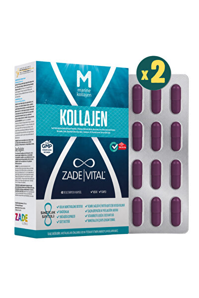 Zade Vital Marine Collagen 40 Kapsül 2'li Paket