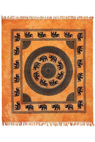 Silk Fashion Διπλό Πεστεμάλ (220εκ x 240εκ) 19 πορτοκαλί