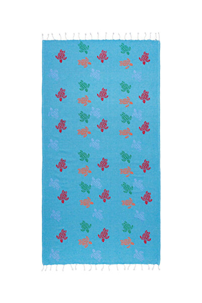 Silk Fashion Πεστεμάλ nkp171 (90cm x 180cm) τιρκουάζ -