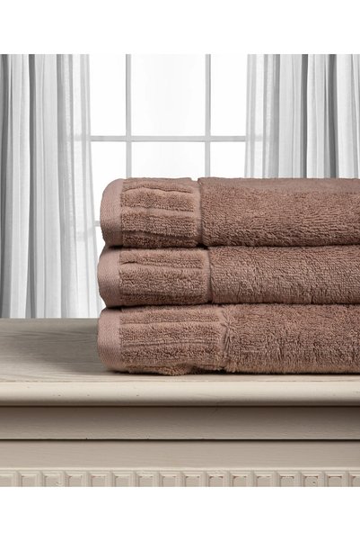Silk Fashion Βαμβακερή πετσέτα MELODIA 600gsm (40εκ x 60εκ) Ανοιχτό καφέ