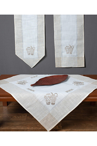Silk Fashion Τραπεζομάντηλο 3741 (135εκ x 175εκ) οβάλ ιβουάρ -