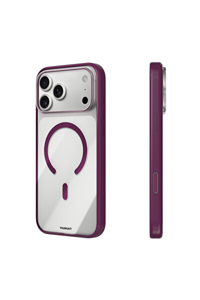 Youngkit iPhone 18 Pro Uyumlu Kılıf M-safe Şarj Özellikli Clear Serisi Kapak ...