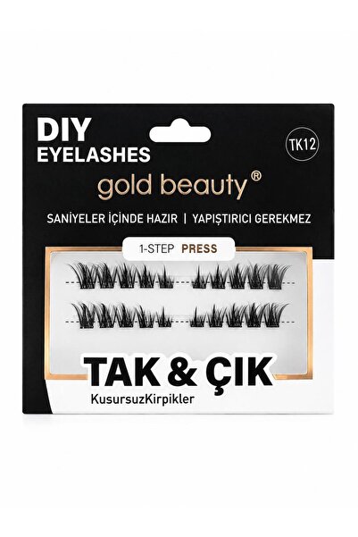 Gold Beauty Tak Çık Kusursuz Kirpik Kendinden yapışkanlı TK12