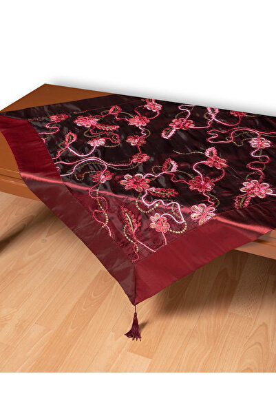 Silk Fashion Σατέν τετράγωνο A11 (80cm x 80cm) μπορντό