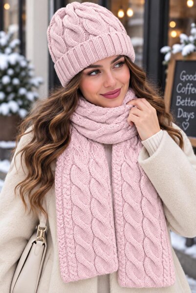 Wearflawless Women's Wool 2-Piece Set Winter Stylish Knitted Beanie and Scarf...