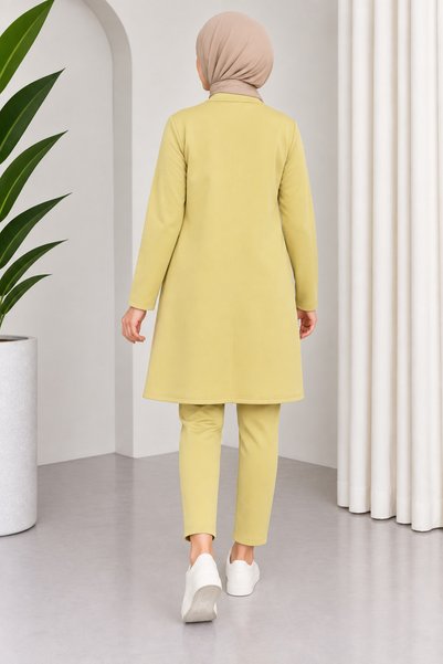 CNG MODA Scuba Jacket and Trousers Yellow Set