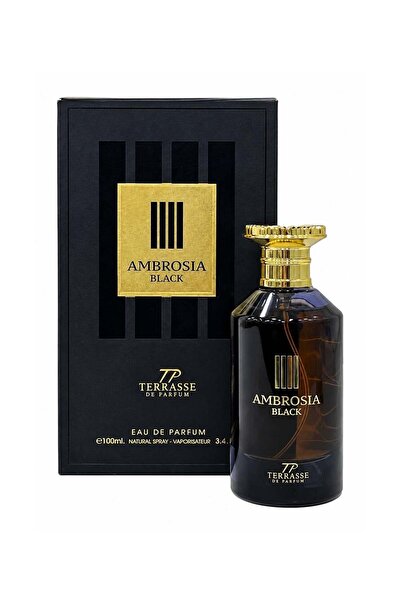 7P TERRASSE DE PARFUM عطر أمبروسيا بلاك - 100 مل |   عطر دافئ خشبي، عنبري وحار