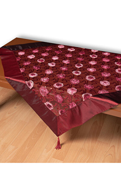 Silk Fashion Τραπεζομάντηλο από τούλι 264-17 (130cm x 130cm) μπορντό