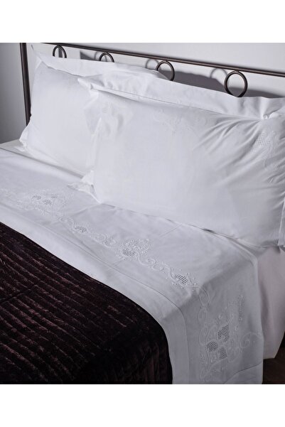 Silk Fashion ΧΕΙΡΟΠΟΙΗΤΟ ΣΕΝΤΟΝΙ 4480 ΤΡΙΩΝ ΤΕΜΑΧΙΩΝ (225ΕΚ Χ 270ΕΚ) ΛΕΥΚΟ