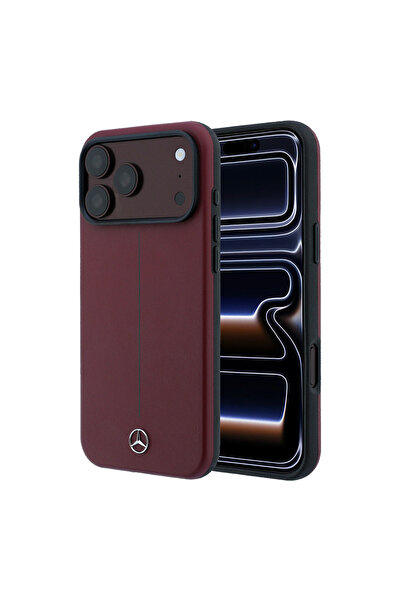 Mercedes Benz iPhone 18 Pro Max Kılıf Lisanslı M-safeli Metal Yıldız Logolu Ç...