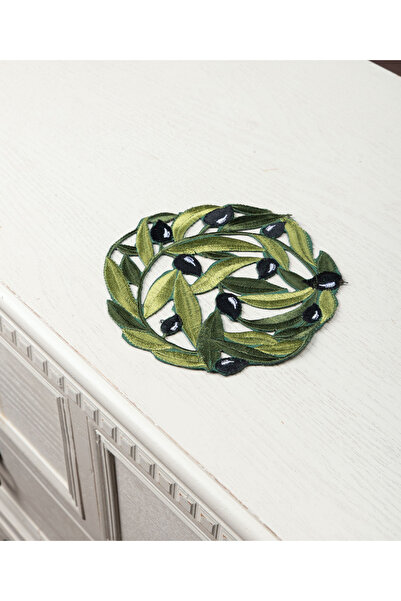 Silk Fashion Σουβέρ 2352 (15εκ.) μαύρο ελιάς