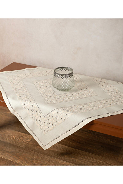 Silk Fashion Χειροποίητο τετράγωνο HF290 (90εκ x 90εκ) μπεζ