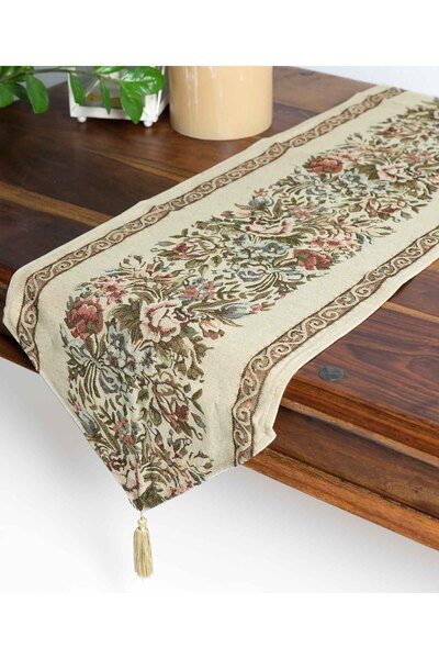 Silk Fashion Τραβέρσα τραπεζιού (33εκ. x 175εκ.) xm015 ιβουάρ
