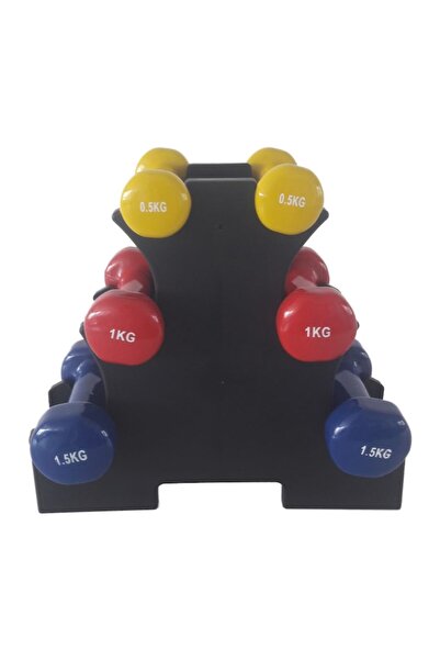 Dayu Fitness Set de gantere aerobic cu suport inclus, 3 perechi, 6 kg