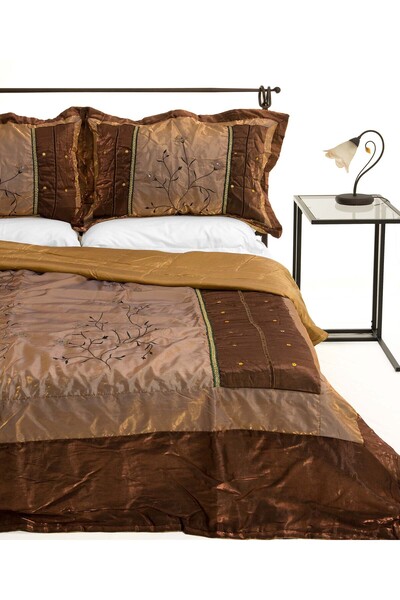 Silk Fashion Σετ Κουβέρτα Κρεβατιού (220cm x 240cm + 2 x 50cm x 70cm) 10507 κ...
