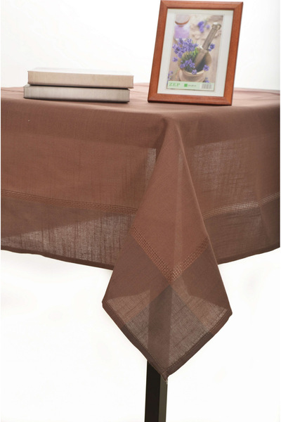 Silk Fashion τραπεζομάντηλα nx031 (160εκ x 350εκ) σκούρο καφέ