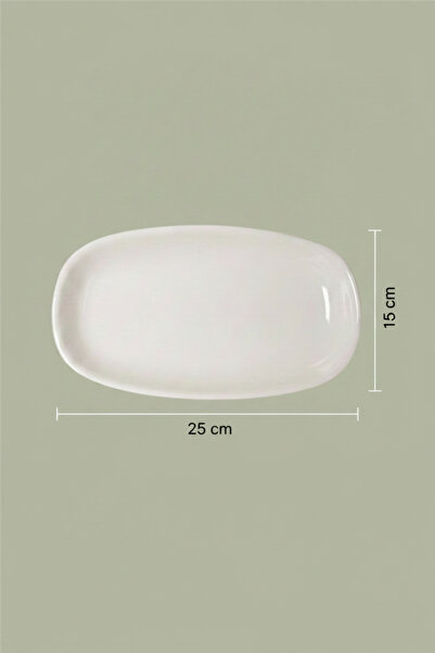 rinart Valencia Oval Boat Plate 25cm Cream (Iso)