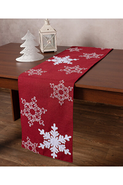 Silk Fashion Χριστουγεννιάτικο τραπεζοράνερ NW348 (35εκ x 170εκ) κόκκινο