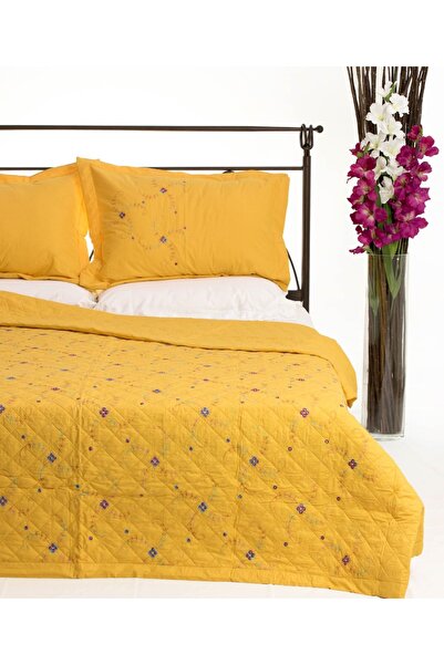 Silk Fashion Σετ παπλώματος (220εκ x 240εκ + 2 x 50εκ x 70εκ) 024 κίτρινο