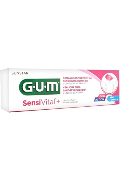 GUM Sensi Vital+ Dual Action Toothpaste with Fluoride 75 ml (2.5 Fl Oz) 1 uni...