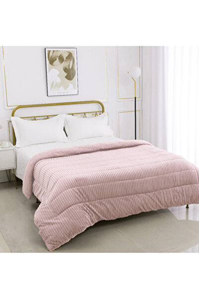 Silk Fashion Καπιτονέ κουβέρτα kotle (240εκ x 260εκ) σε χρώμα παλιό ροζ -
