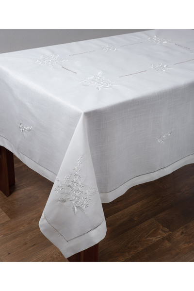 Silk Fashion Τραπεζομάντηλο 7116 (170cm x 400cm) λευκό -