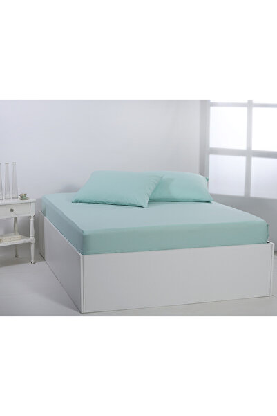 Silk Fashion Βασικά βαμβακερά σεντόνια (165εκ x 200εκ + 35εκ) σε χρώμα ομιχλώ...