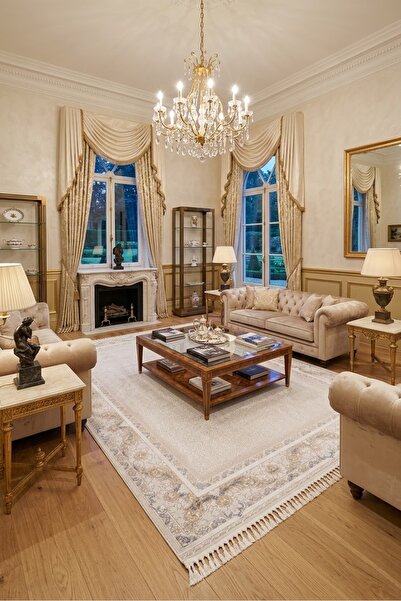 Ellya Home Ipekche Premium İpek Halı – Lüks Şık Salon Halısı Yumuşak Dokulu M...