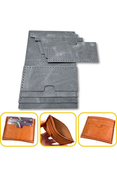 ipekbazaar DIY Nil Genuine Leather Card Holder Making Kit, DIY Handmade Verti...