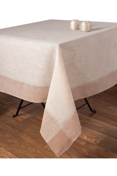 Silk Fashion Τραπεζομάντηλα nx031 (135cm x 135cm) λινό -