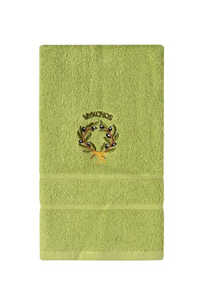 Silk Fashion Πετσέτα Σώματος (70εκ x 140εκ) Πράσινη με στεφάνι ΜΥΚΟΝΟΣ