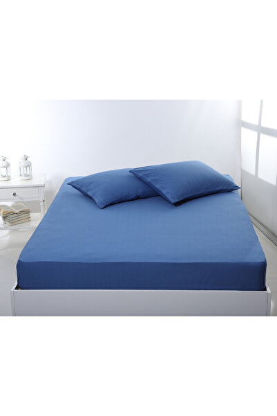 Silk Fashion Σεντόνι με λάστιχο από ζέρσεϊ (160εκ x 200εκ + 35εκ) jean