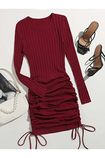 Sheya Rochie midi, bordo - S