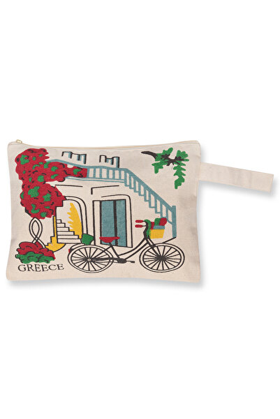 Silk Fashion Πορτοφόλι από καμβά (30cm x 20cm) καμβάς 13 rhodes -