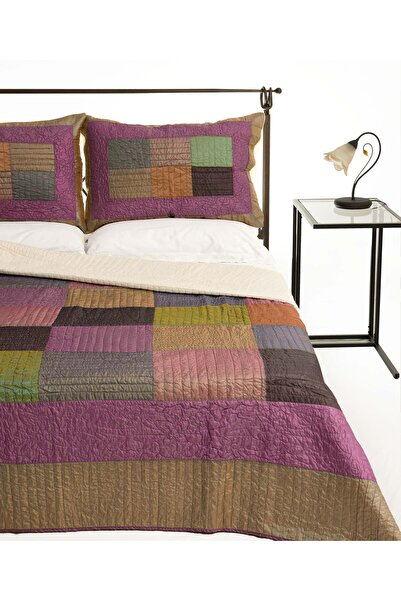 Silk Fashion Σετ κουβερτούρας (220εκ x 240εκ + 2 x 50εκ x 70εκ) 6153 μωβ