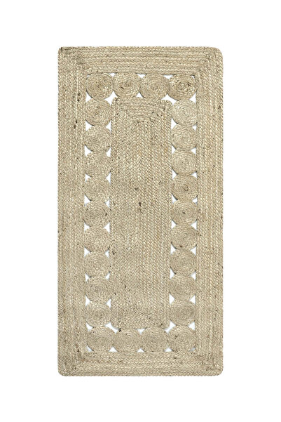 Silk Fashion Χαλί από γιούτα 1762 (70εκ x 160εκ) ανοιχτό γκρι