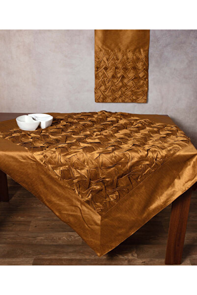 Silk Fashion Τραπεζομάντηλο (140εκ. Χ 140εκ.) 1018 μπρονζέ